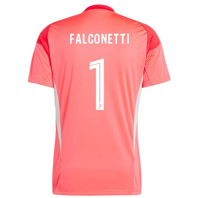 Danxen Niño Camiseta Thomas Falconetti #1 Blanco Rojo Naranja Portero Equipación 2025/26 La Camisa México