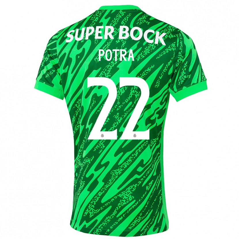 Danxen Niño Camiseta Catarina Potra #22 Verde Blanco Portero Equipación 2025/26 La Camisa México