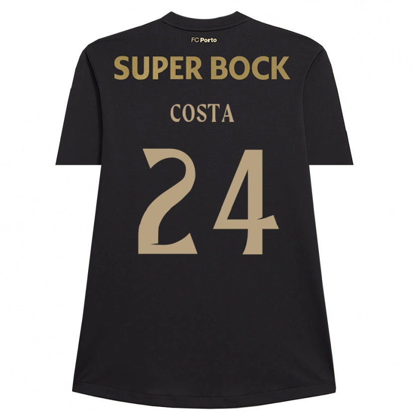 Danxen Niño Camiseta João Costa #24 Negro Marrón Portero Equipación 2025/26 La Camisa México