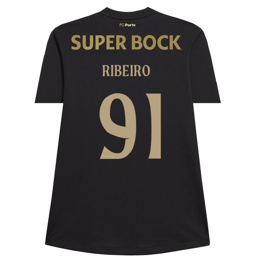 Danxen Niño Camiseta Gonçalo Ribeiro #91 Negro Marrón Portero Equipación 2025/26 La Camisa México