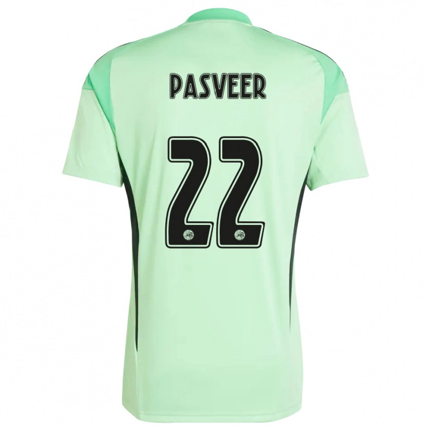 Danxen Niño Camiseta Remko Pasveer #22 Verde Claro Negro Portero Equipación 2025/26 La Camisa México
