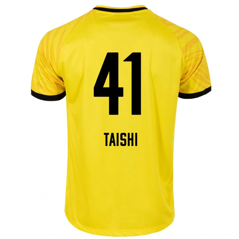 Danxen Niño Camiseta Taishi Brandon Nozawa #41 Amarillo Negro Portero Equipación 2025/26 La Camisa México