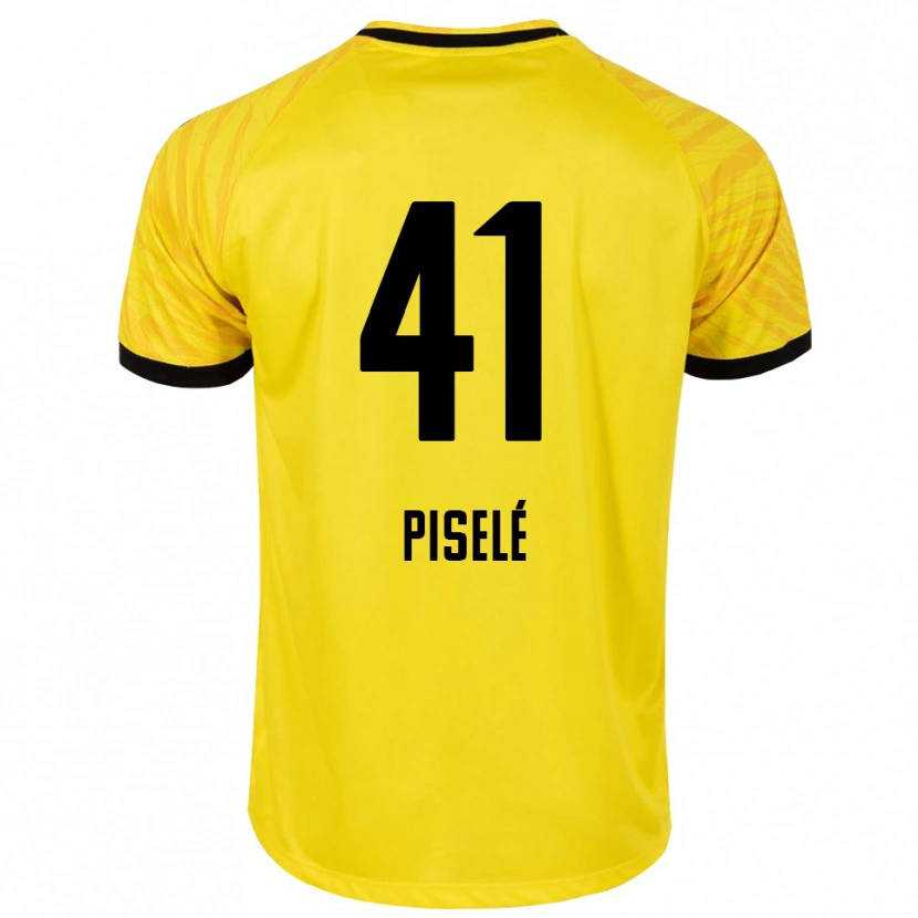 Danxen Niño Camiseta Lowie Piselé #41 Amarillo Negro Portero Equipación 2025/26 La Camisa México