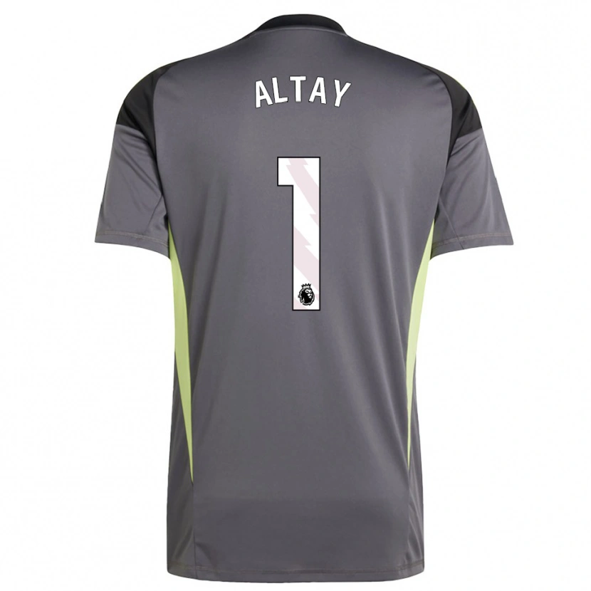 Danxen Niño Camiseta Altay Bayındır #1 Gris Oscuro Blanco Portero Equipación 2025/26 La Camisa México