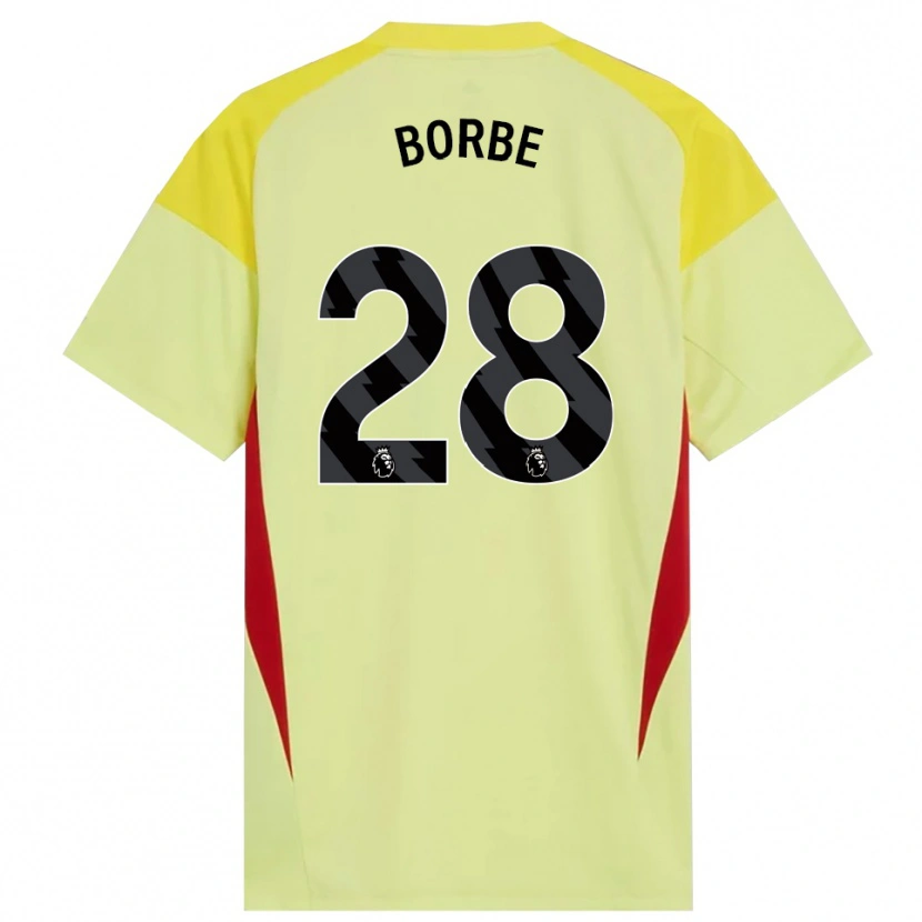 Danxen Niño Camiseta Anneke Borbe #28 Amarillo Rojo Negro Portero Equipación 2025/26 La Camisa México