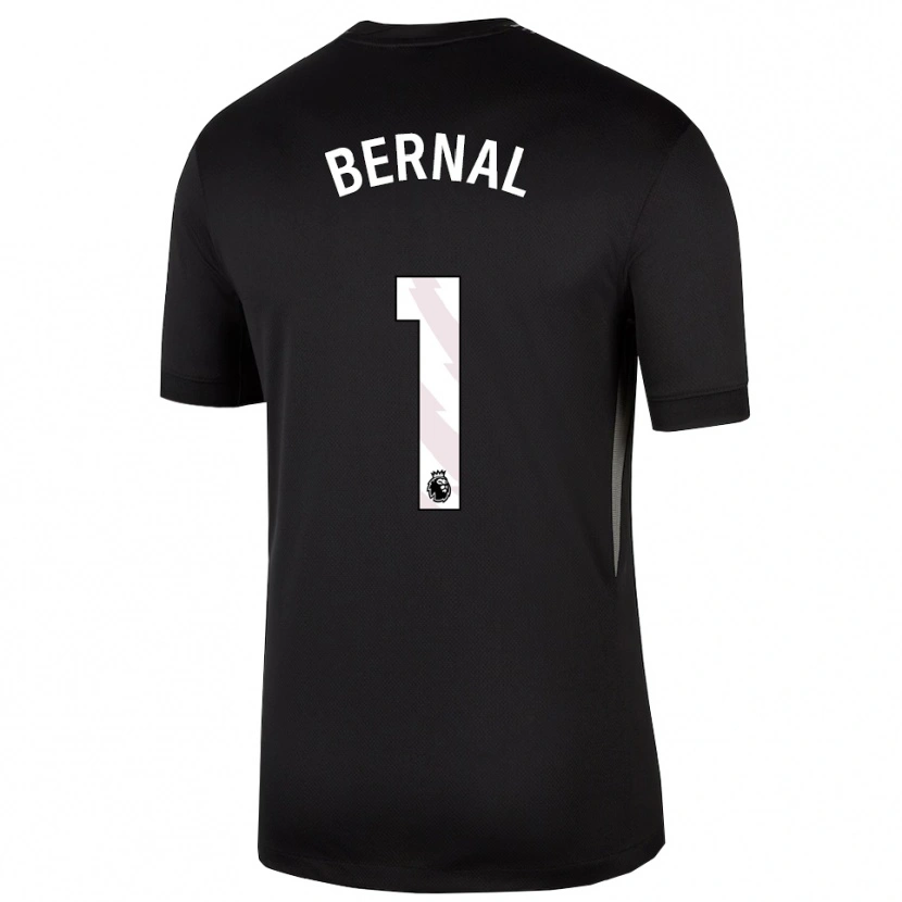 Danxen Niño Camiseta Freddy Bernal #1 Blanco Negro Portero Equipación 2025/26 La Camisa México
