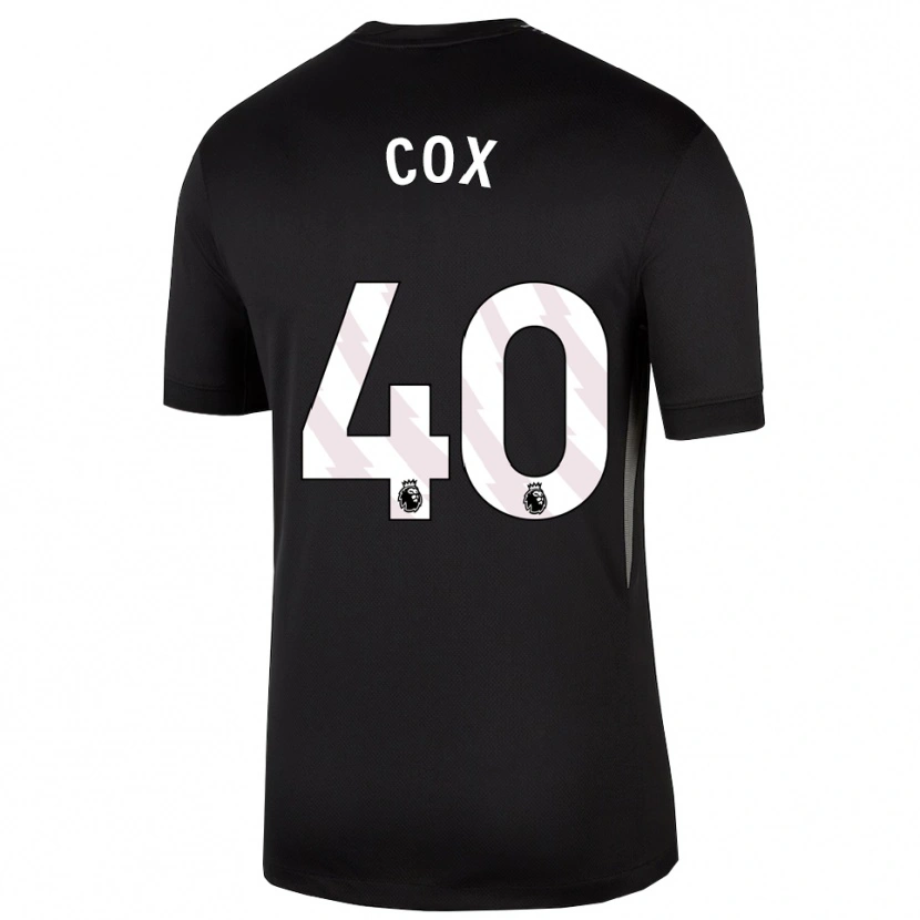 Danxen Niño Camiseta Katie Cox #40 Blanco Negro Portero Equipación 2025/26 La Camisa México