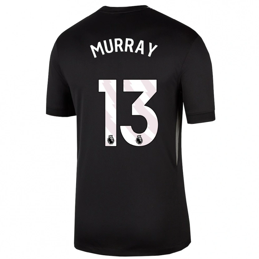 Danxen Niño Camiseta Jake Murray #13 Blanco Negro Portero Equipación 2025/26 La Camisa México
