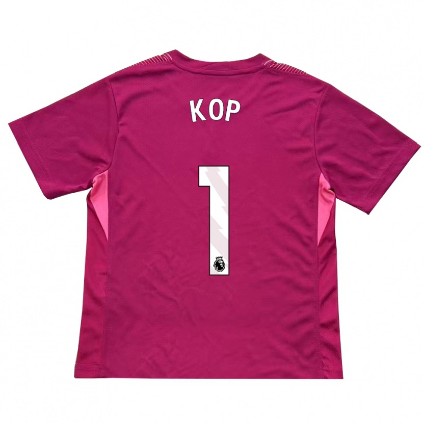 Danxen Niño Camiseta Lize Kop #1 Rosa Blanco Portero Equipación 2025/26 La Camisa México