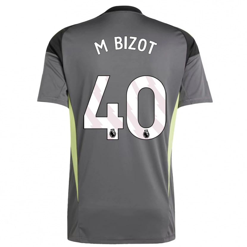 Danxen Niño Camiseta Marco Bizot #40 Gris Oscuro Negro Portero Equipación 2025/26 La Camisa México