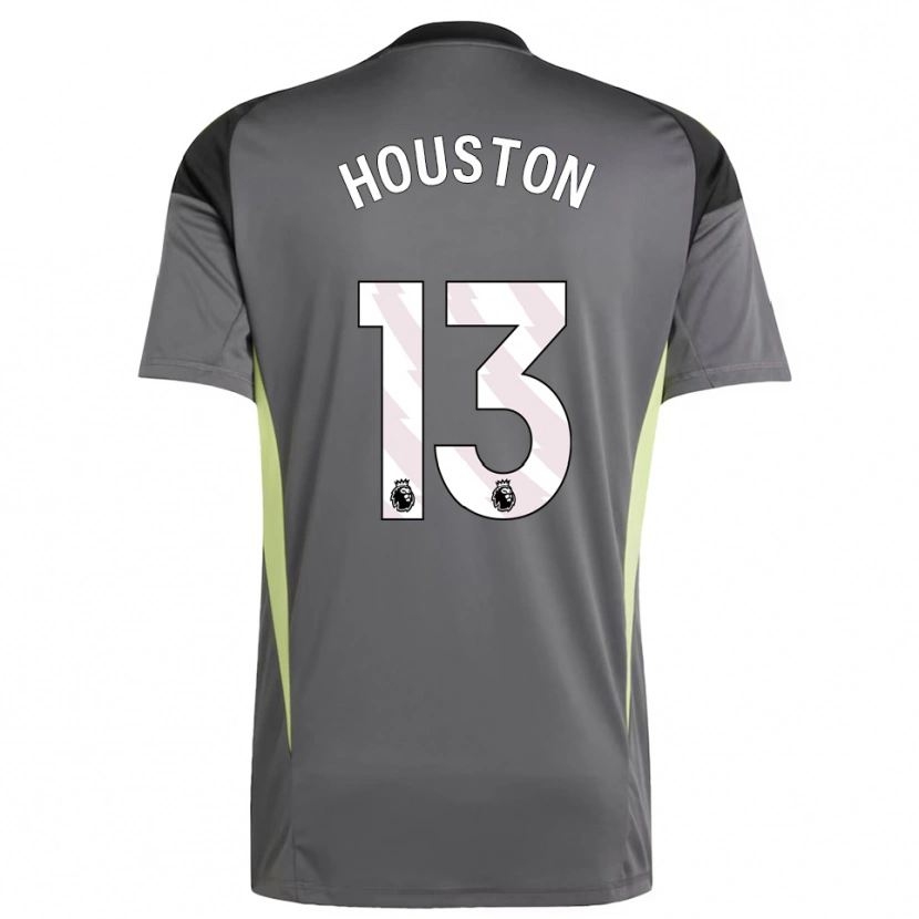 Danxen Niño Camiseta Theo Houston #13 Gris Oscuro Negro Portero Equipación 2025/26 La Camisa México