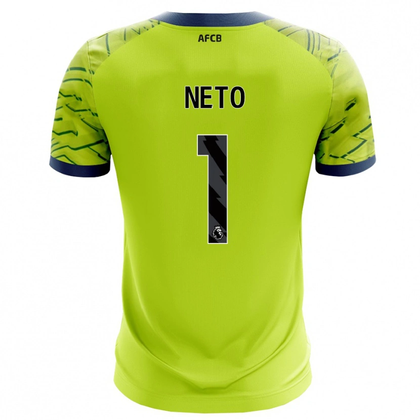 Danxen Niño Camiseta Neto #1 Verde Amarillo Portero Equipación 2025/26 La Camisa México