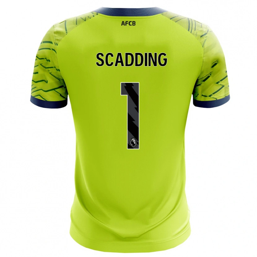 Danxen Niño Camiseta Katie Scadding #1 Verde Amarillo Portero Equipación 2025/26 La Camisa México