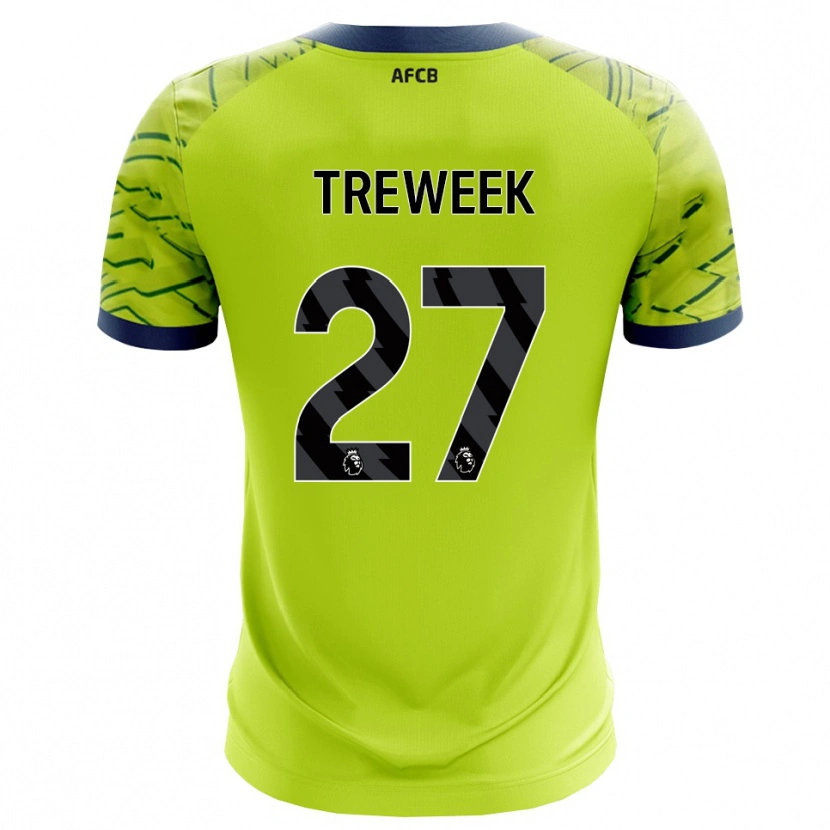 Danxen Niño Camiseta Amber Treweek #27 Verde Amarillo Portero Equipación 2025/26 La Camisa México