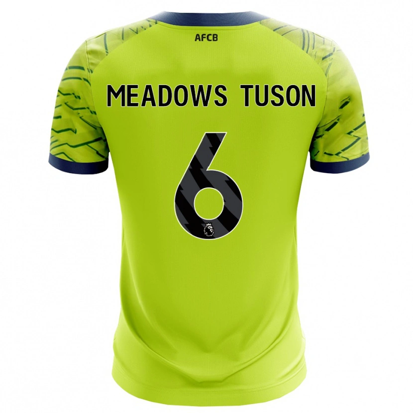 Danxen Niño Camiseta Freya Meadows Tuson #6 Verde Amarillo Portero Equipación 2025/26 La Camisa México