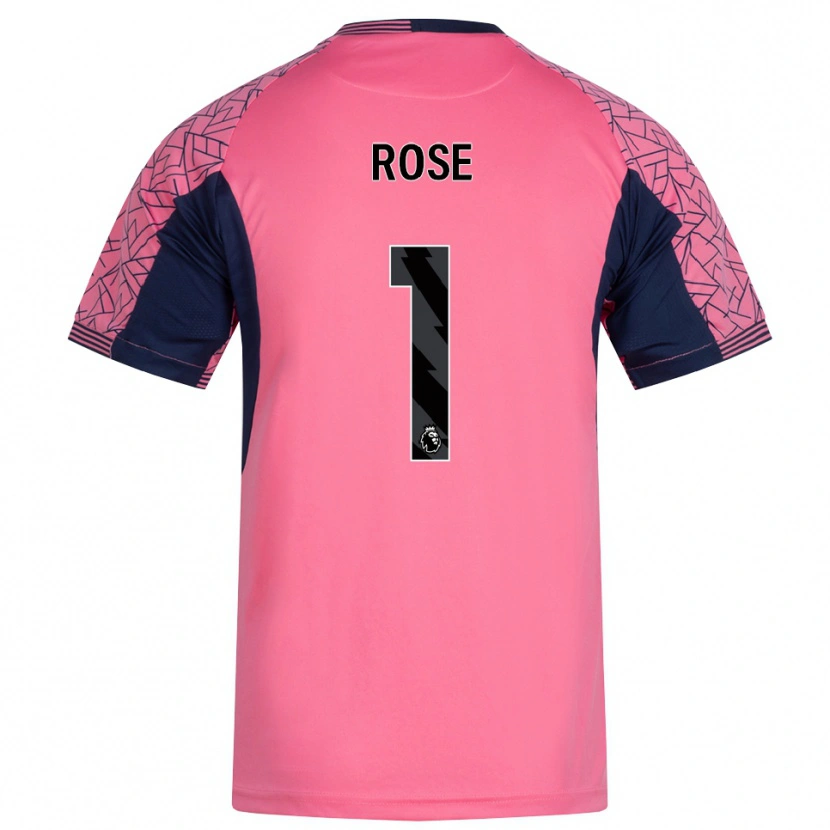 Danxen Niño Camiseta Reggie Rose #1 Rosa Negro Portero Equipación 2025/26 La Camisa México
