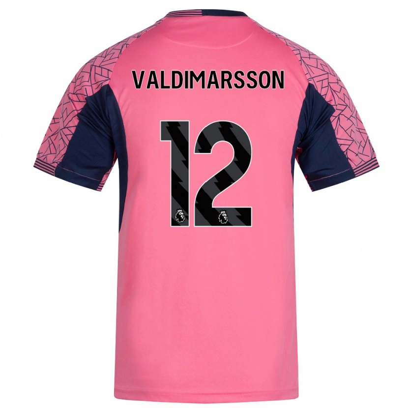 Danxen Niño Camiseta Hákon Rafn Valdimarsson #12 Rosa Negro Portero Equipación 2025/26 La Camisa México