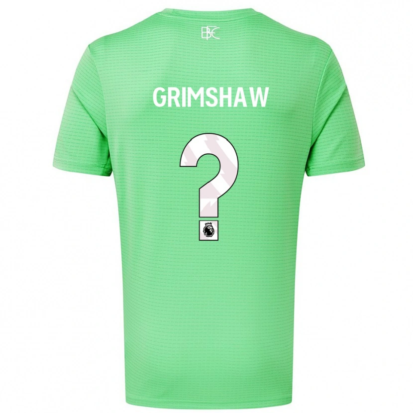 Danxen Niño Camiseta Harry Grimshaw #0 Verde Medio Portero Equipación 2025/26 La Camisa México