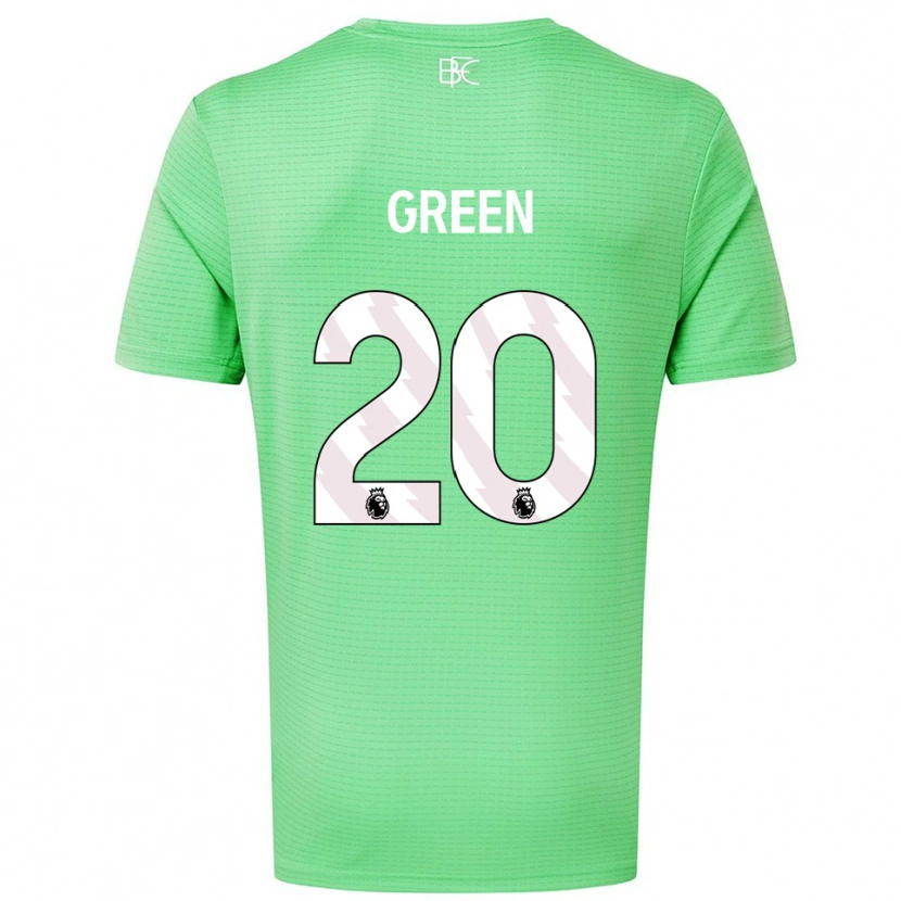 Danxen Niño Camiseta Etienne Green #20 Verde Medio Portero Equipación 2025/26 La Camisa México