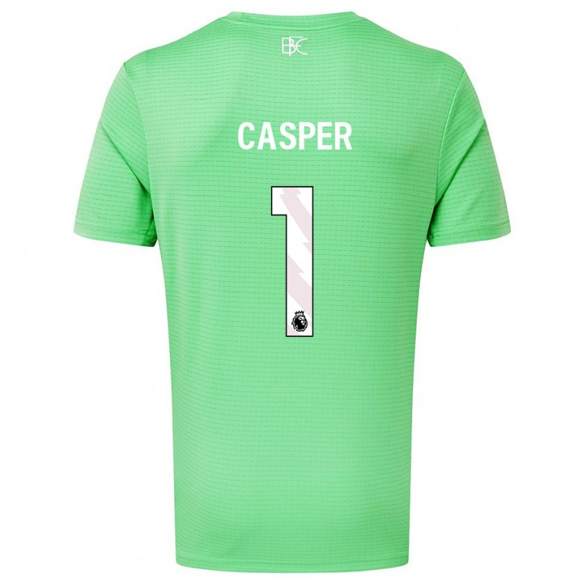 Danxen Niño Camiseta Charlie Casper #1 Verde Medio Portero Equipación 2025/26 La Camisa México