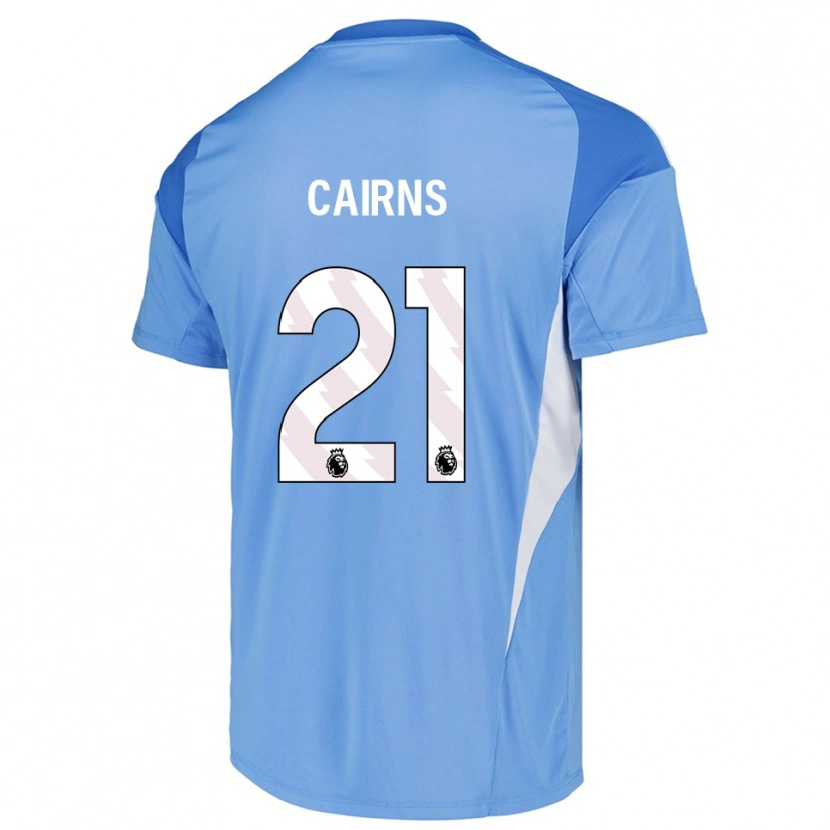 Danxen Niño Camiseta Alex Cairns #21 Azul Cielo Blanco Portero Equipación 2025/26 La Camisa México