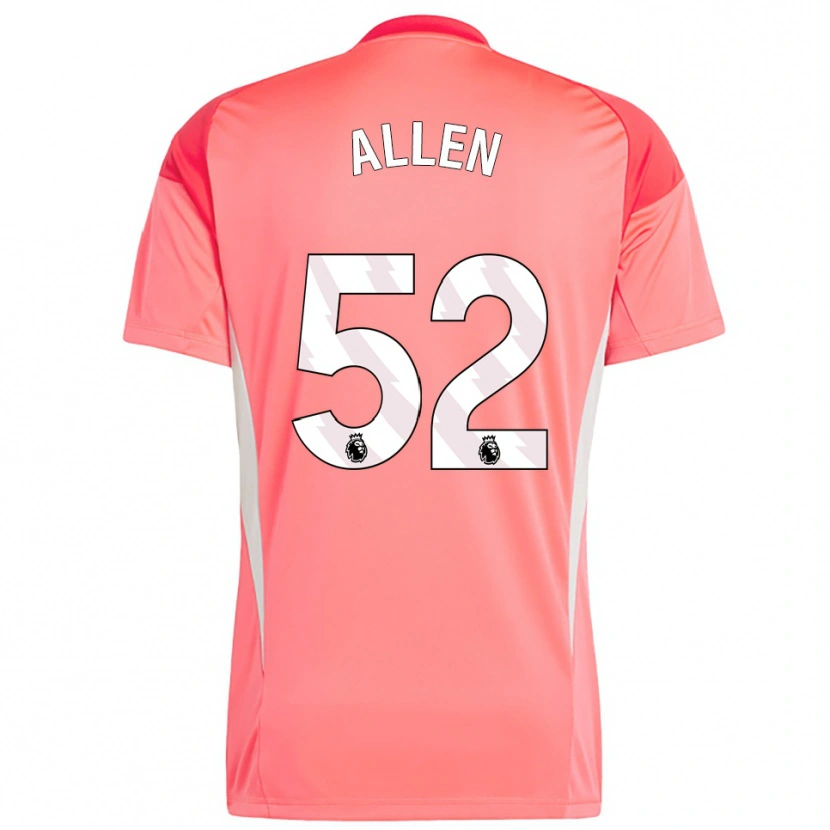 Danxen Niño Camiseta Michael Allen #52 Blanco Rojo Portero Equipación 2025/26 La Camisa México