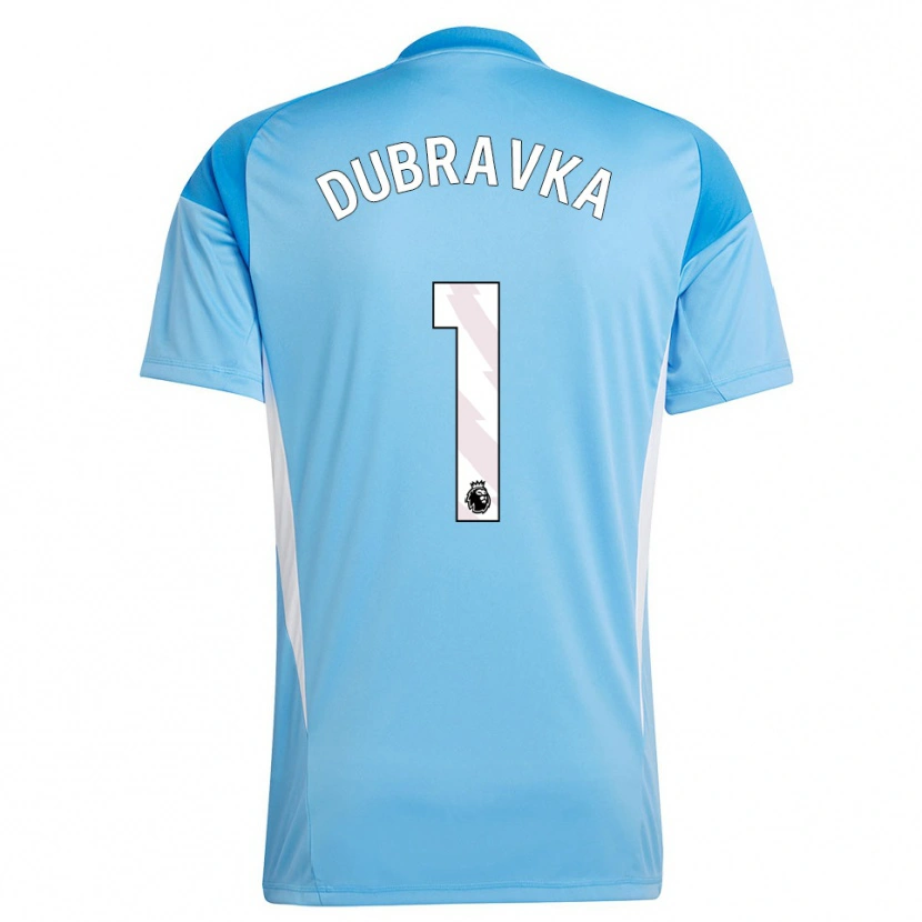 Danxen Niño Camiseta Martin Dúbravka #1 Azul Blanco Portero Equipación 2025/26 La Camisa México