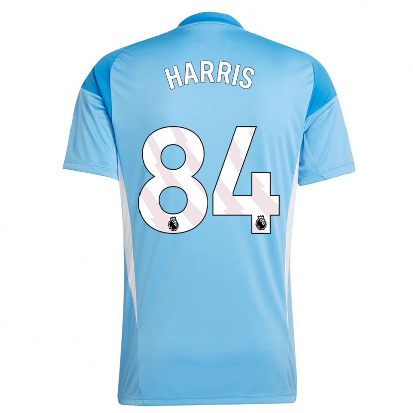 Danxen Niño Camiseta Aidan Harris #84 Azul Blanco Portero Equipación 2025/26 La Camisa México