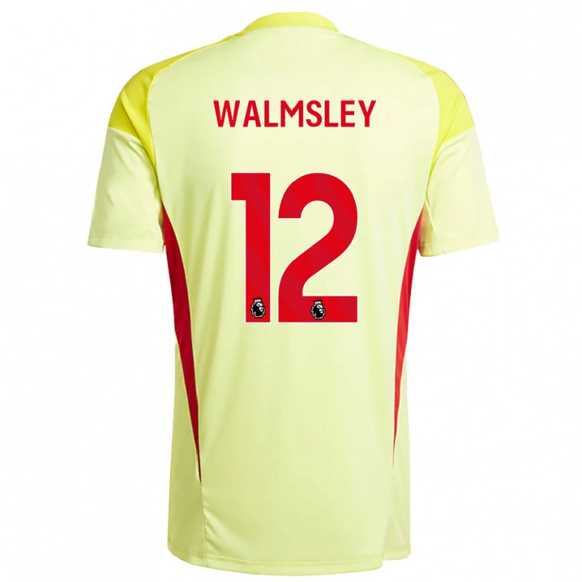 Danxen Niño Camiseta Joseph Walmsley #12 Amarillo Naranja Claro Portero Equipación 2025/26 La Camisa México