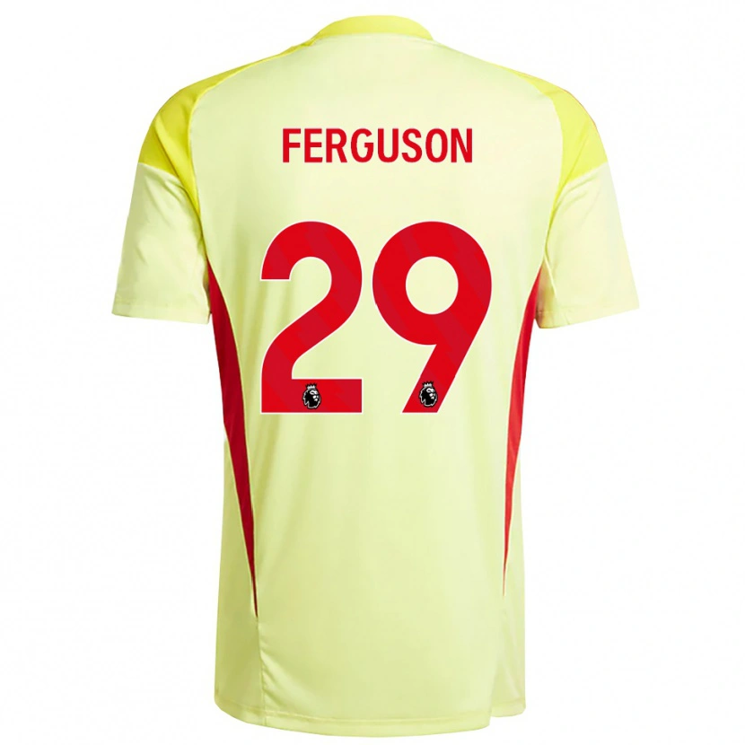 Danxen Niño Camiseta Georgie Ferguson #29 Amarillo Naranja Claro Portero Equipación 2025/26 La Camisa México