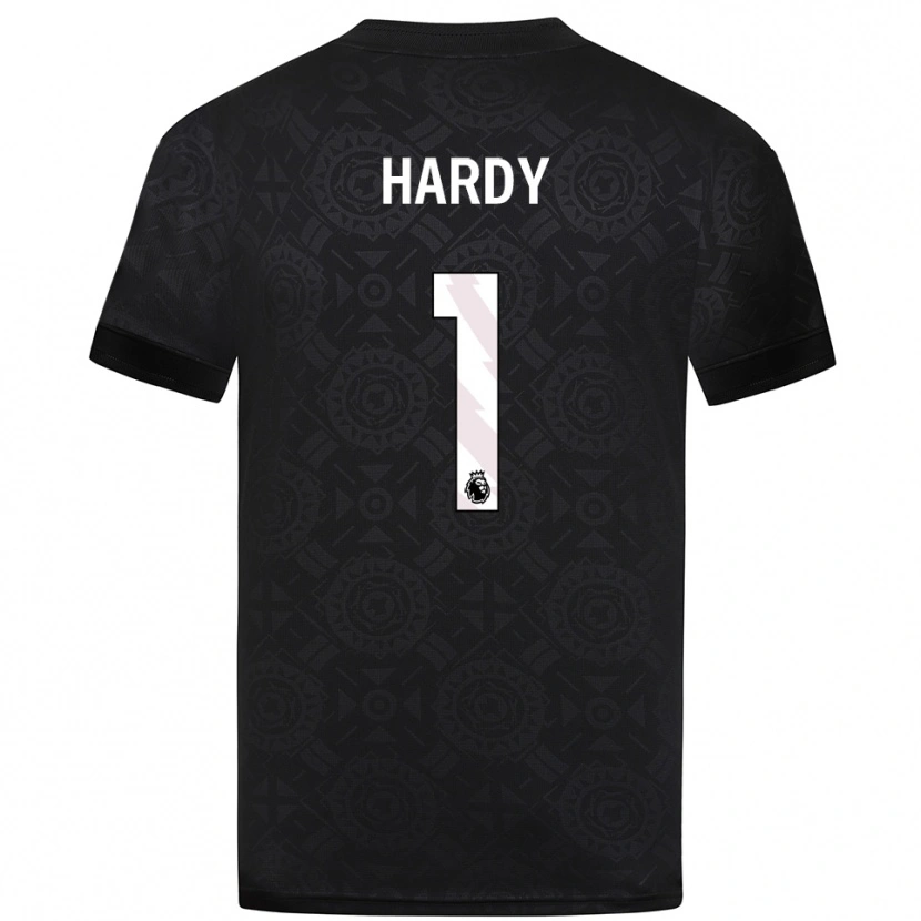 Danxen Niño Camiseta George Hardy #1 Blanco Negro Portero Equipación 2025/26 La Camisa México