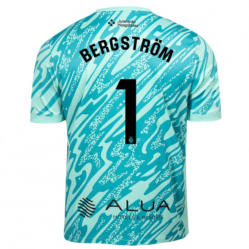 Danxen Niño Camiseta Lucas Bergström #1 Cian Negro Portero Equipación 2025/26 La Camisa México