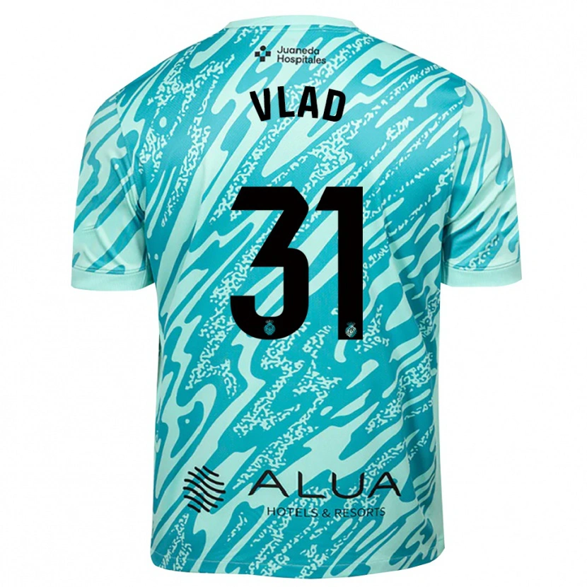 Danxen Niño Camiseta Rares Vlad #31 Cian Negro Portero Equipación 2025/26 La Camisa México