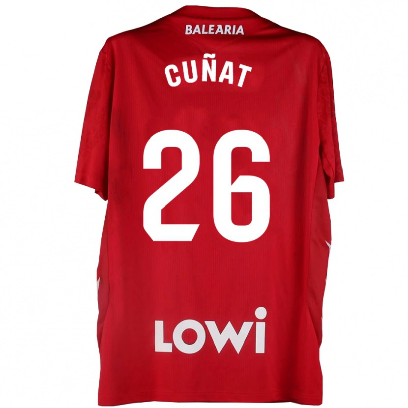 Danxen Niño Camiseta Pablo Campos #26 Rojo Blanco Portero Equipación 2025/26 La Camisa México