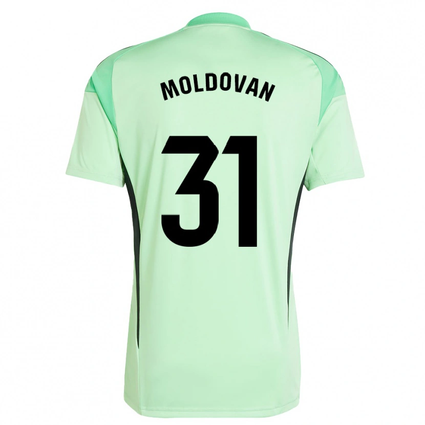 Danxen Niño Camiseta Horațiu Moldovan #31 Verde Claro Negro Portero Equipación 2025/26 La Camisa México