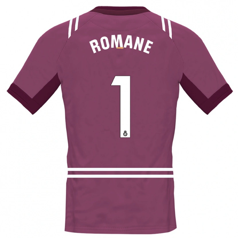 Danxen Niño Camiseta Romane Salvador #1 Blanco Borgoña Portero Equipación 2025/26 La Camisa México