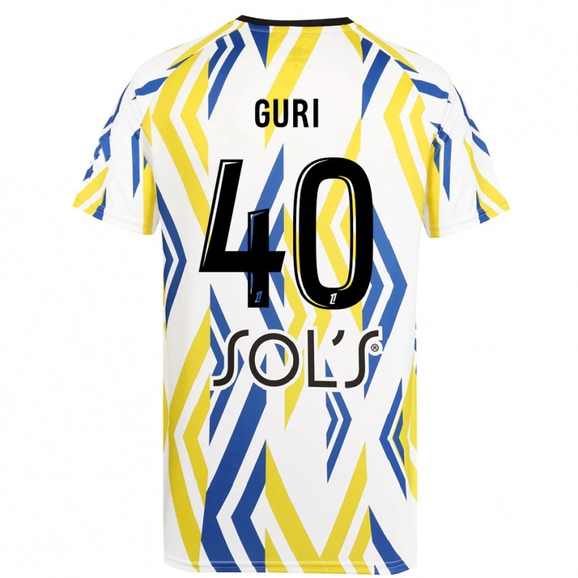 Danxen Niño Camiseta Gabriel Guri #40 Blanco Rojo Azul Portero Equipación 2025/26 La Camisa México