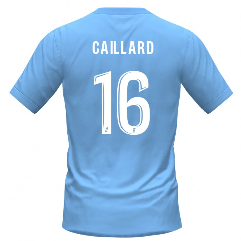 Danxen Niño Camiseta Marc-Aurèle Caillard #16 Azul Negro Portero Equipación 2025/26 La Camisa México
