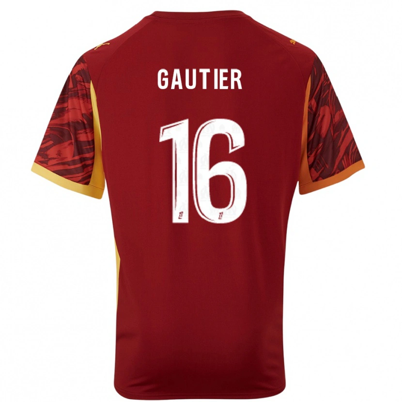 Danxen Niño Camiseta Elisa Gautier #16 Marrón Borgoña Portero Equipación 2025/26 La Camisa México