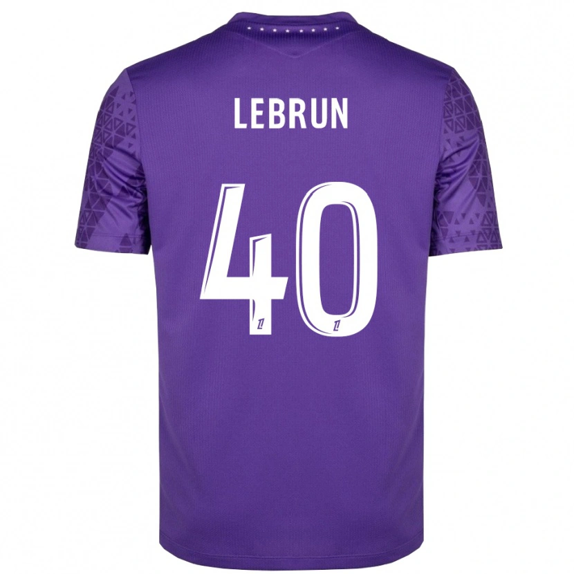 Danxen Niño Camiseta Lisa Lebrun #40 Morado Blanco Portero Equipación 2025/26 La Camisa México