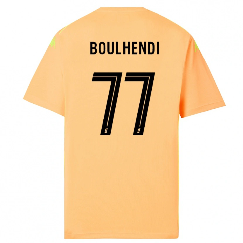 Danxen Niño Camiseta Teddy Boulhendi #77 Naranja Oscuro Negro Portero Equipación 2025/26 La Camisa México