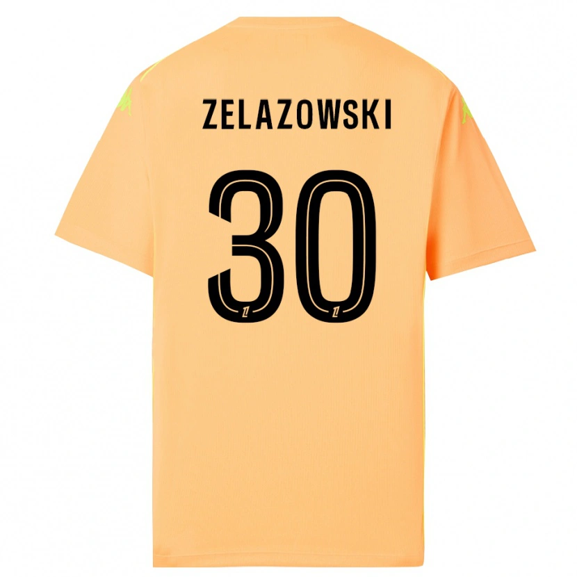 Danxen Niño Camiseta Bartosz Zelazowski #30 Naranja Oscuro Negro Portero Equipación 2025/26 La Camisa México
