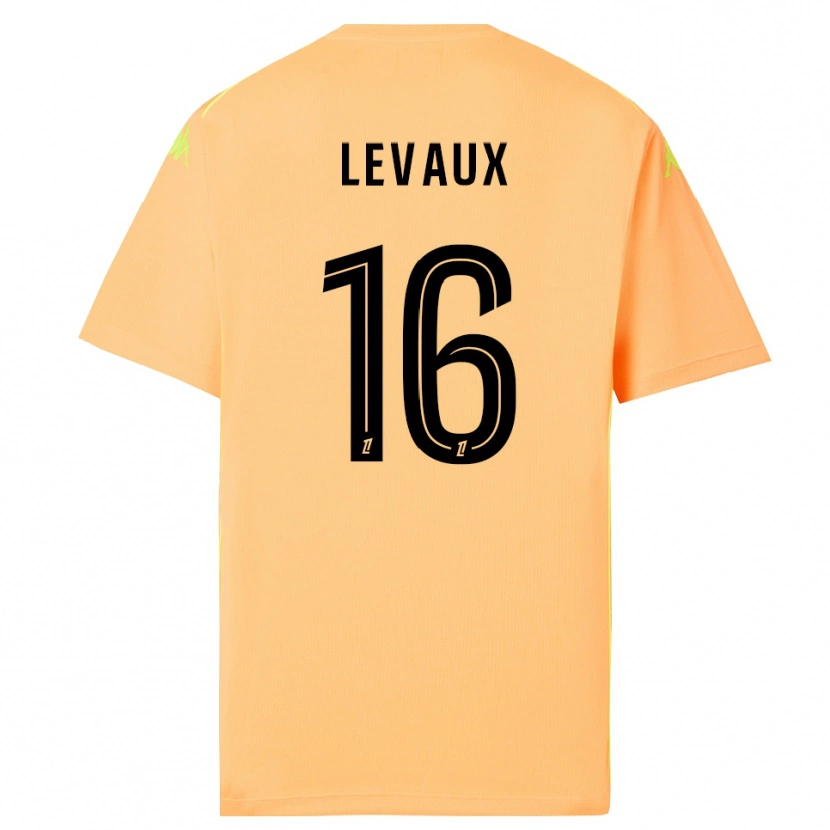 Danxen Niño Camiseta Lana Levaux #16 Naranja Oscuro Negro Portero Equipación 2025/26 La Camisa México