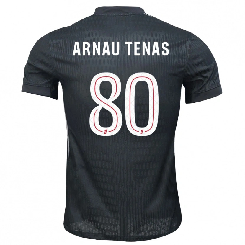 Danxen Niño Camiseta Arnau Tenas #80 Gris Oscuro Negro Portero Equipación 2025/26 La Camisa México