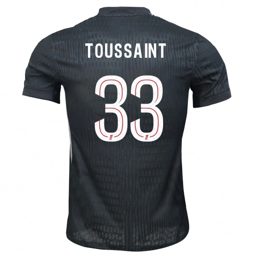 Danxen Niño Camiseta Océane Toussaint #33 Gris Oscuro Negro Portero Equipación 2025/26 La Camisa México