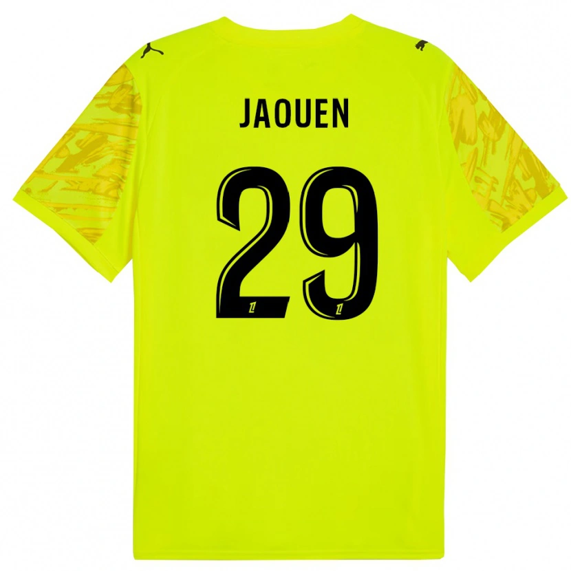 Danxen Niño Camiseta Ewen Jaouen #29 Verde Fluorescente Amarillo Portero Equipación 2025/26 La Camisa México