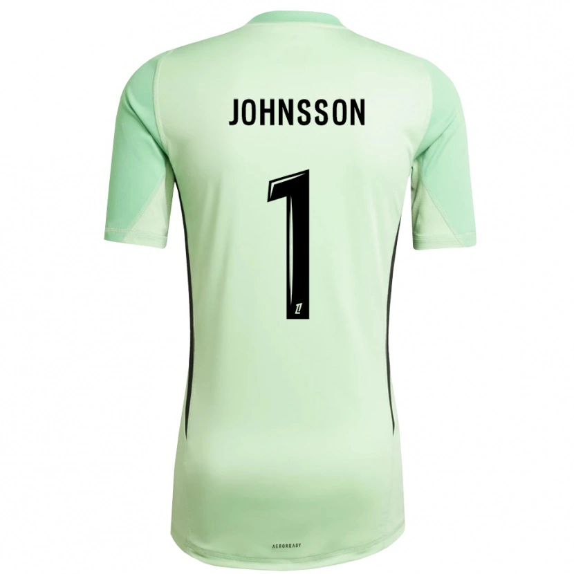 Danxen Niño Camiseta Karl-Johan Johnsson #1 Verde Claro Negro Portero Equipación 2025/26 La Camisa México