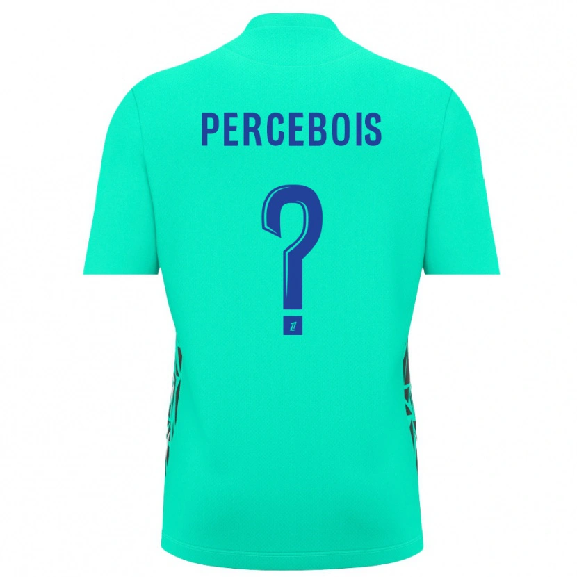 Danxen Niño Camiseta Marie Percebois #0 Azul Aguamarina Portero Equipación 2025/26 La Camisa México