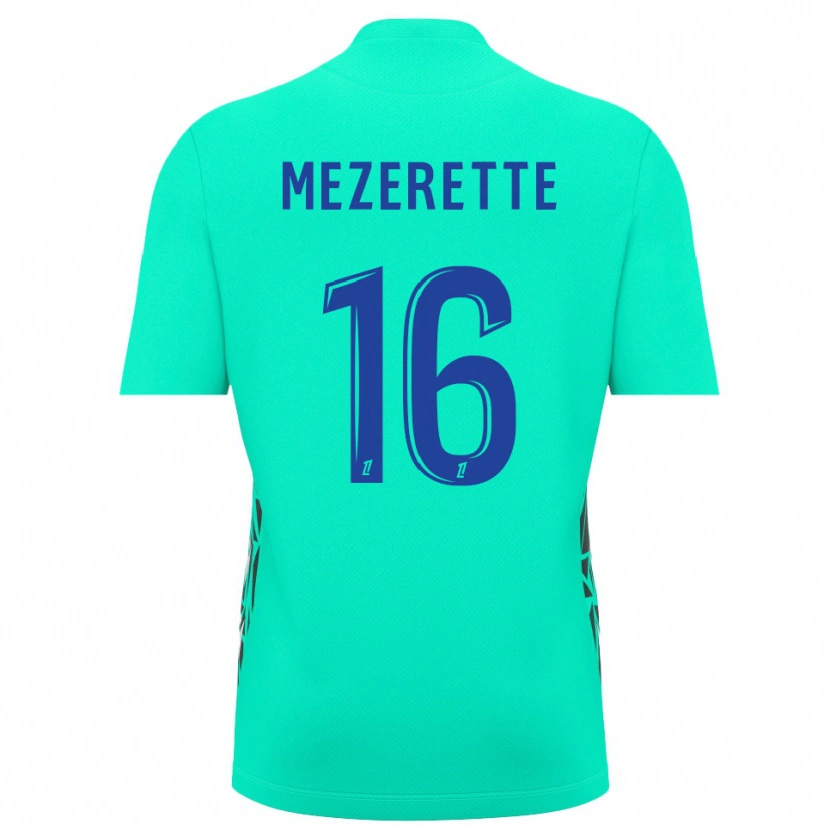 Danxen Niño Camiseta Louis Mezerette #16 Azul Aguamarina Portero Equipación 2025/26 La Camisa México
