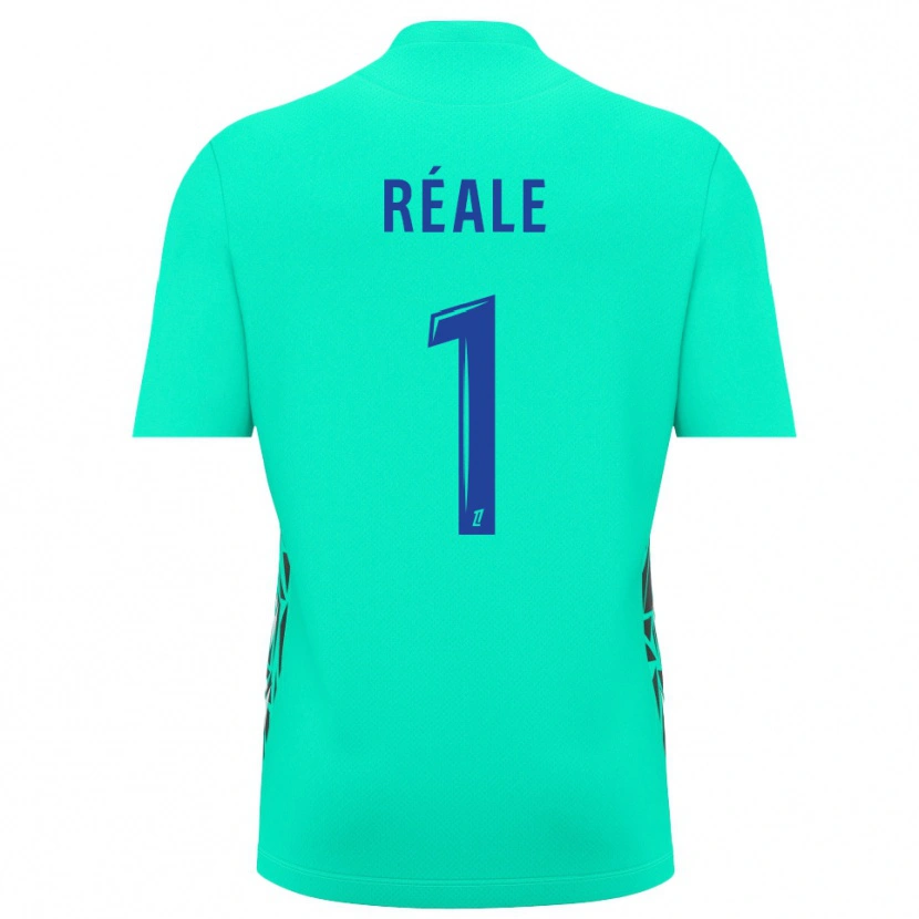 Danxen Niño Camiseta Pierre Réale #1 Azul Aguamarina Portero Equipación 2025/26 La Camisa México